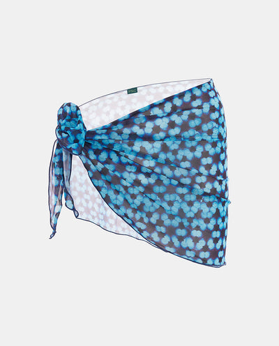 Blue Tie Dye Cover Up