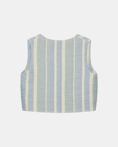 BLUE STRIPED VEST