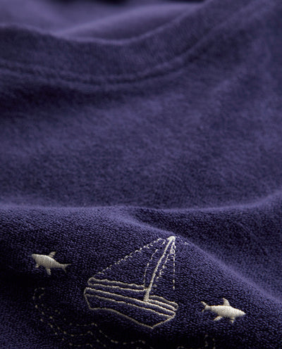 NAVY TOWEL MEN SWEATSHIRT