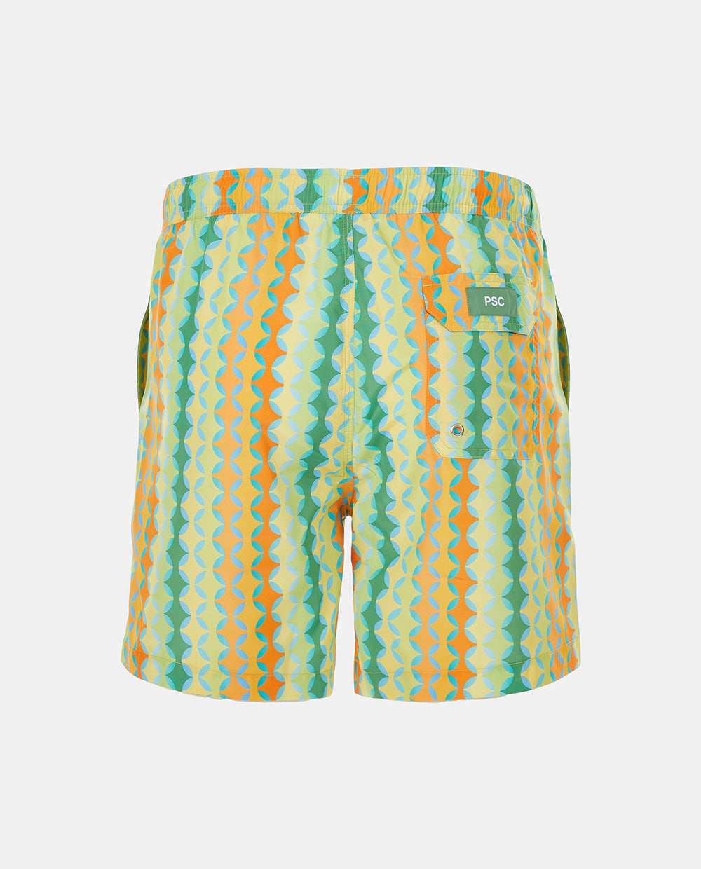 Orange Mosaic Swim Shorts