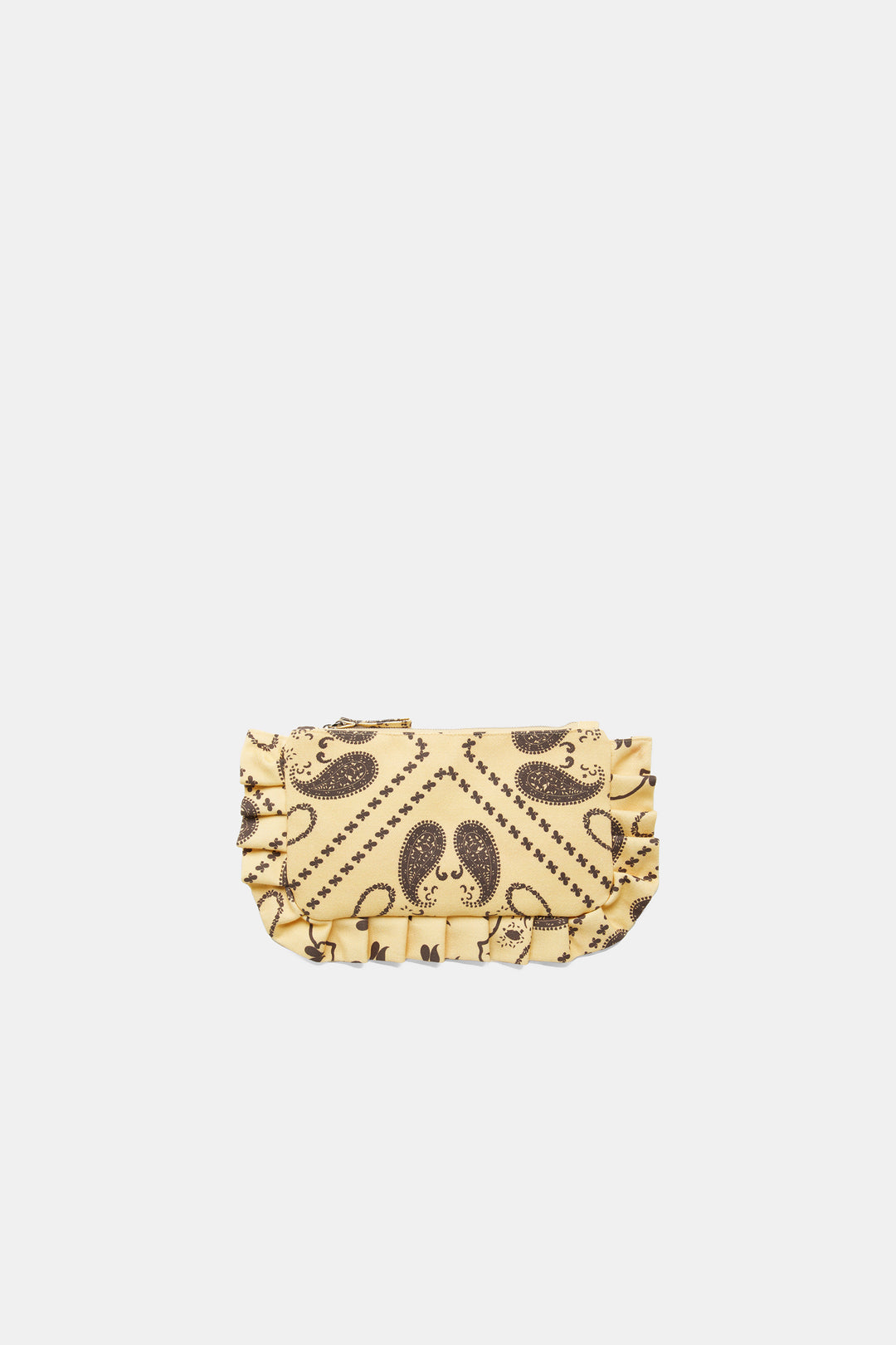 Paisley Yellow Pouch