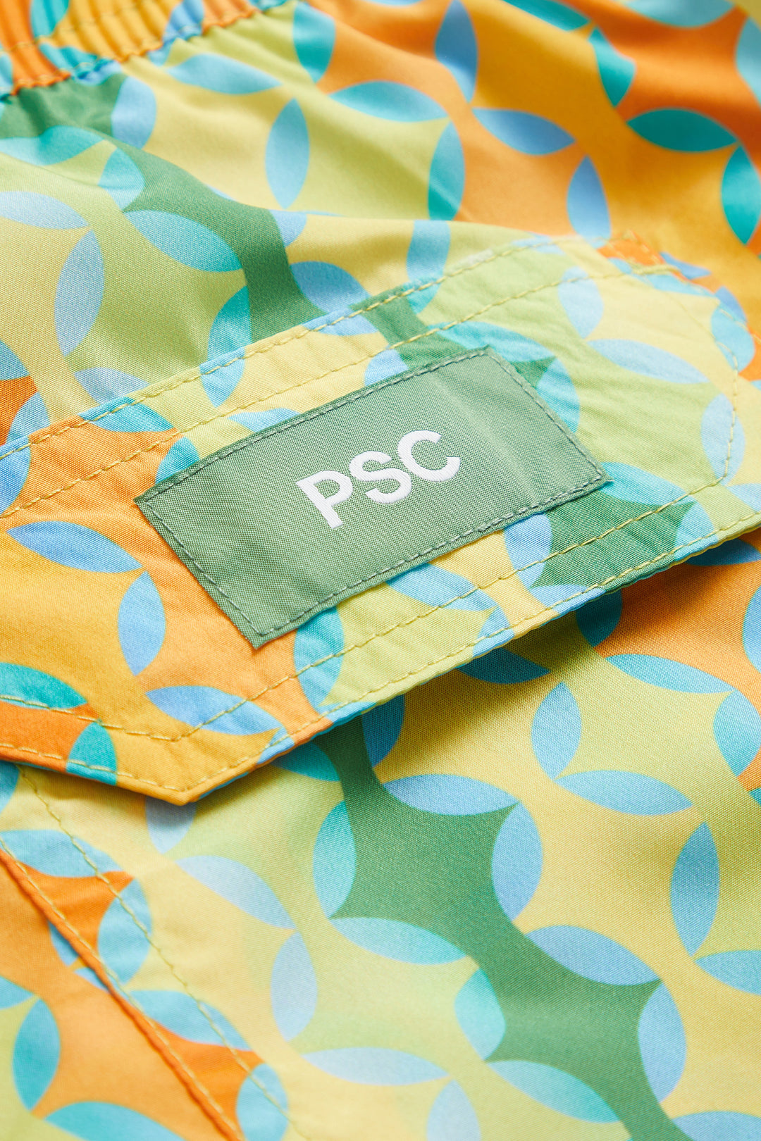 Orange Mosaic Swim Shorts