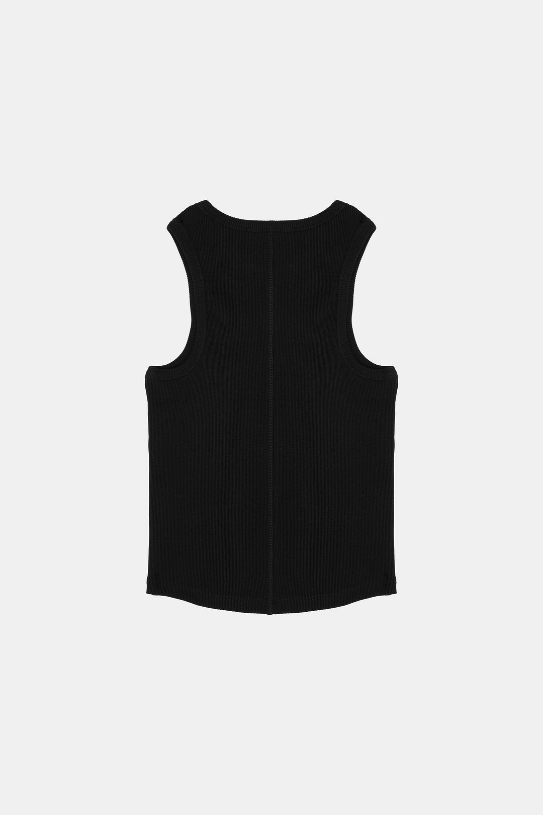 Racer Black Embellished Tank Top
