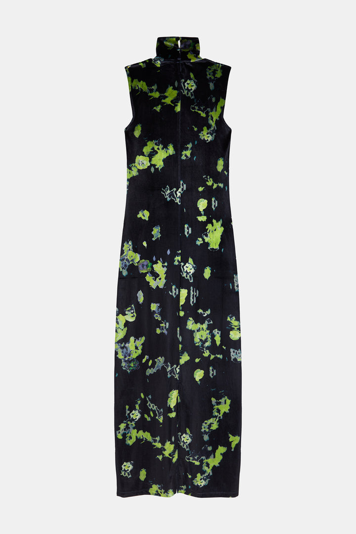 Sage Velvet Dress