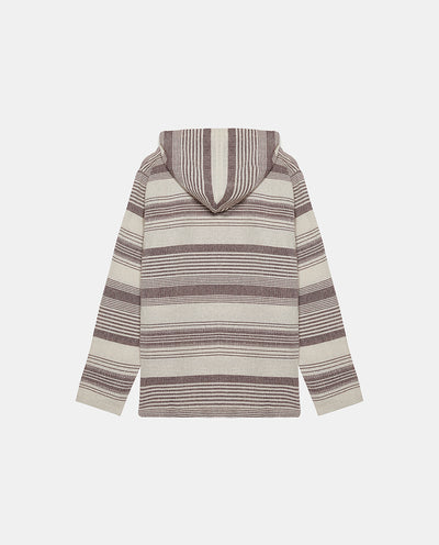 STRIPED HOODIE TOP