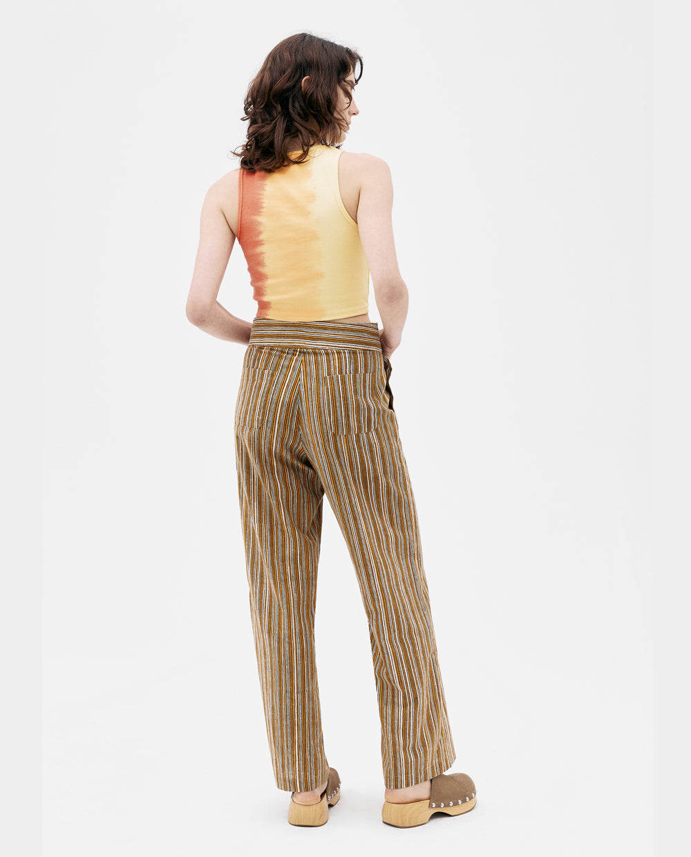 YELLOW TIE DYE TANK TOP