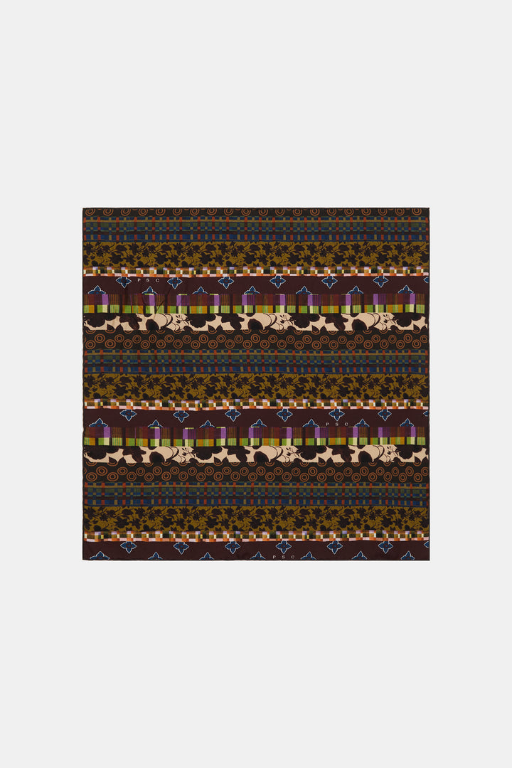 Mix Print Scarf 90x90