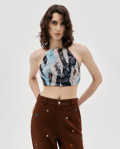 PASTEL SEQUIN TOP