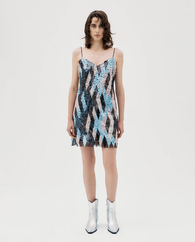 PASTEL SEQUIN DRESS