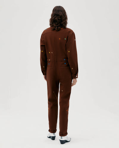 STAR BROWN JUMPSUIT