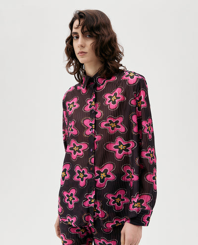 PINK FLORAL SHIRT