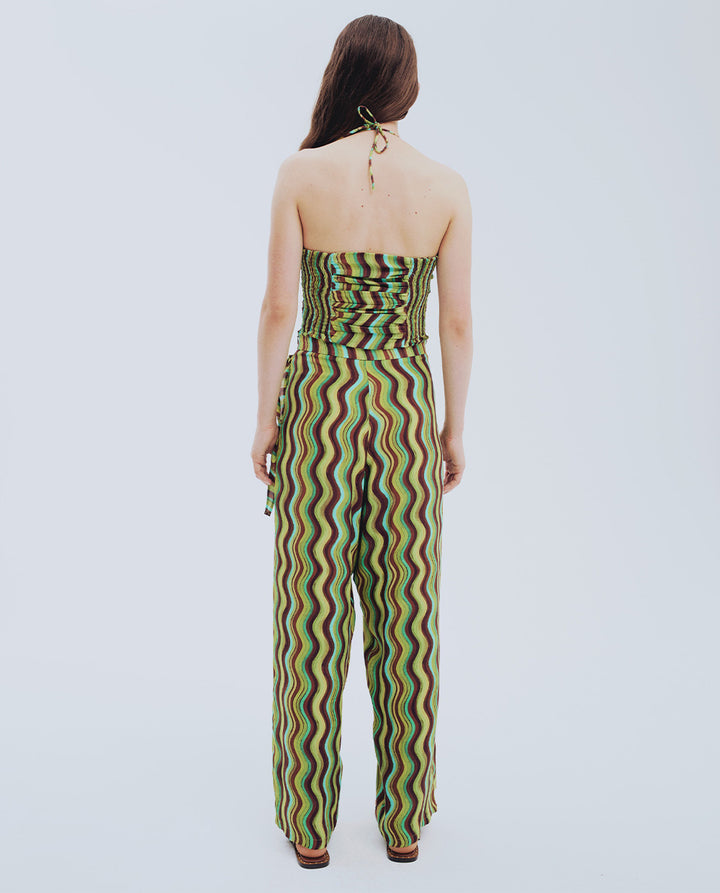 Wave Green Top