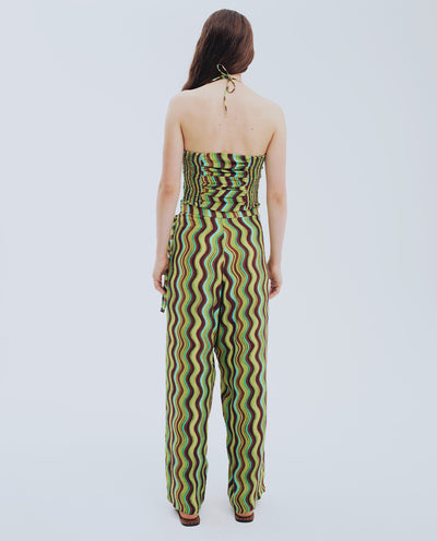 Wave Green Top