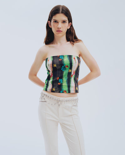 Black Floral Top