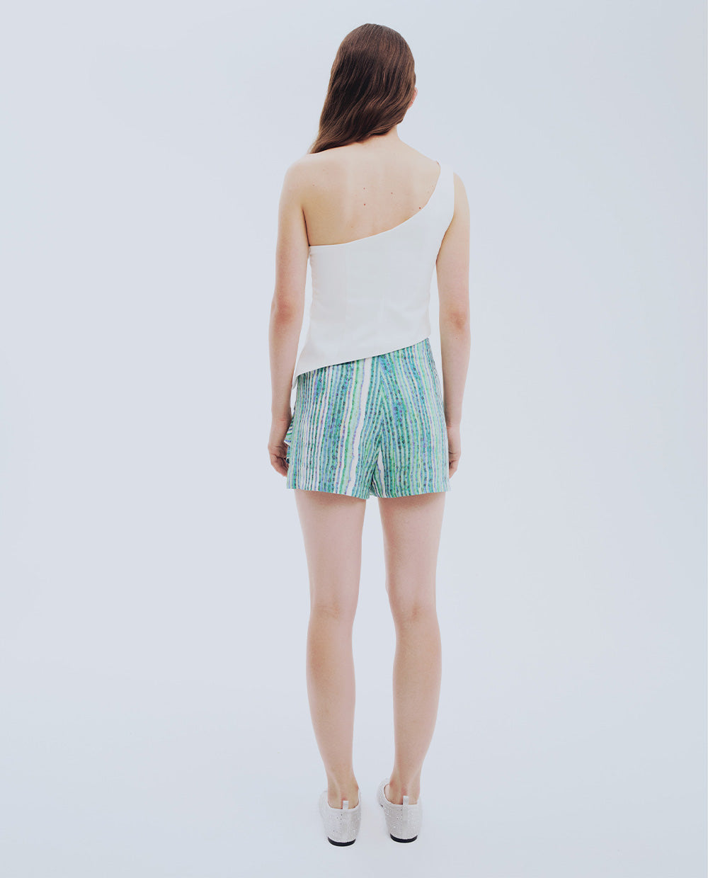 Blue Striped Skort