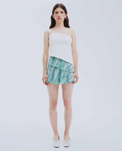 Blue Striped Skort