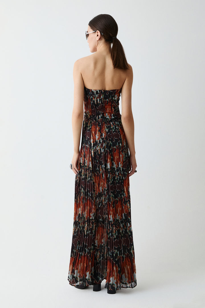 Wild Flora Pleated Dress