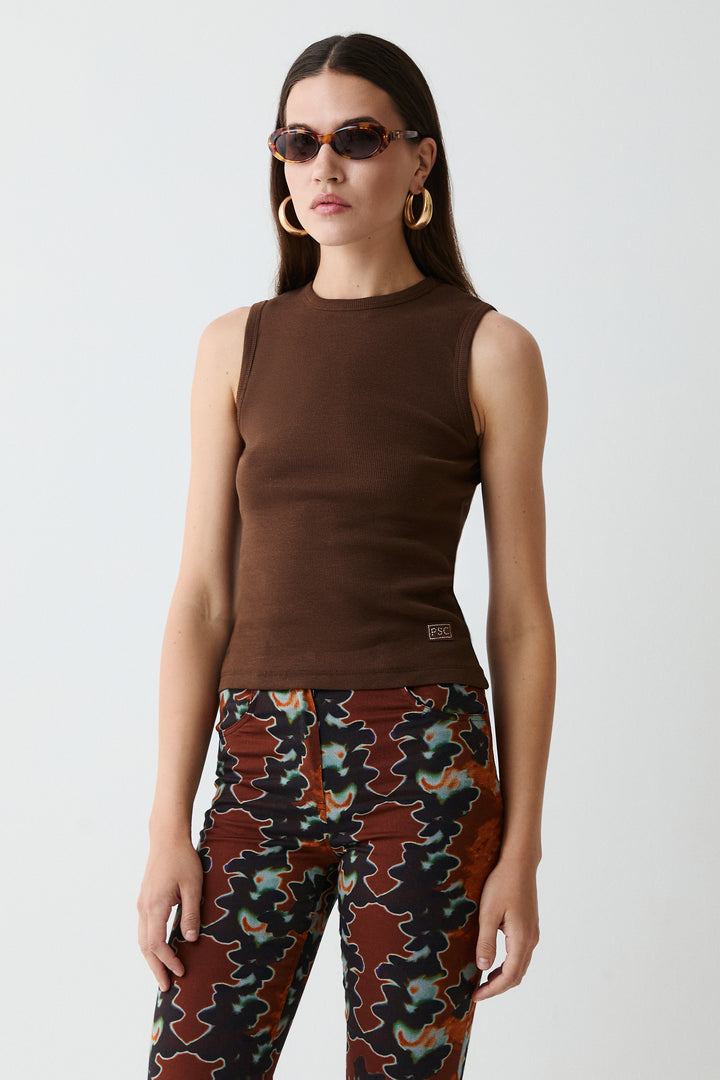 PSC Tank Top Brown