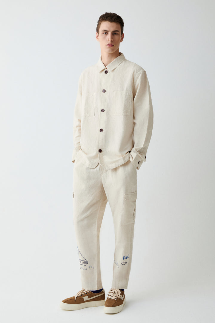 Linen Blend Trousers