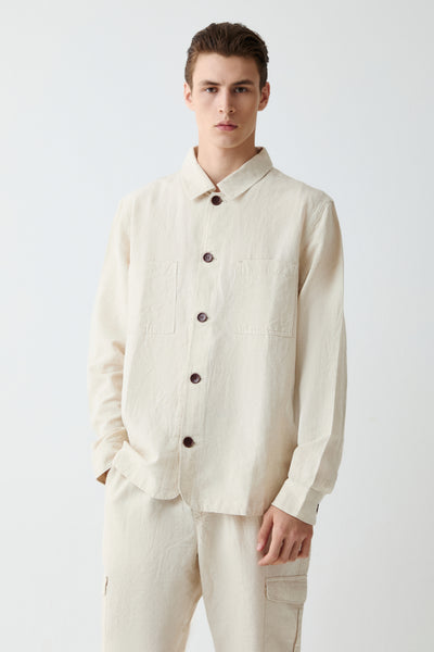 Linen Blend Overshirt