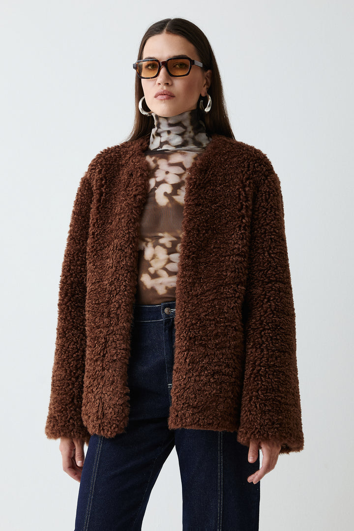 Pia Coat Brown