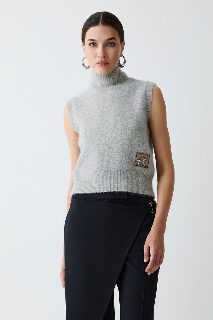 Alpaca Mushroom Vest