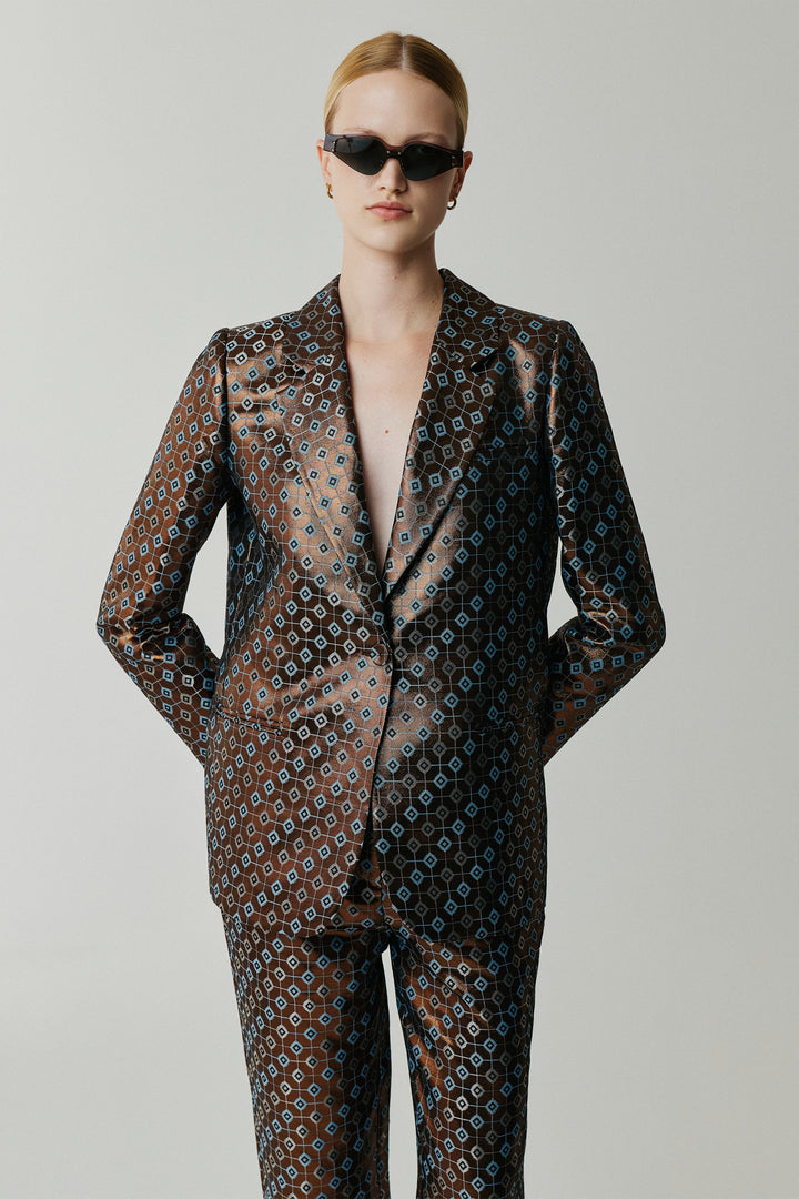 Geo Shine Blazer