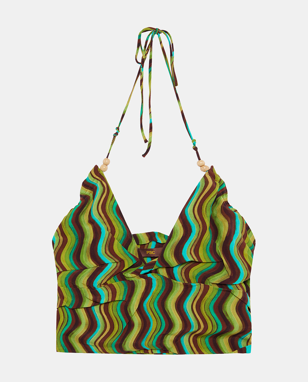 Wave Green Top