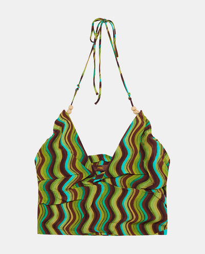 Wave Green Top