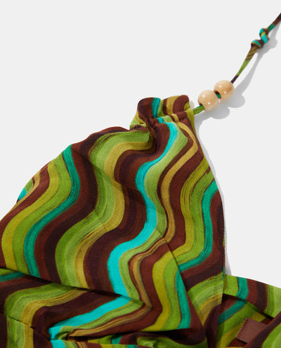 Wave Green Top