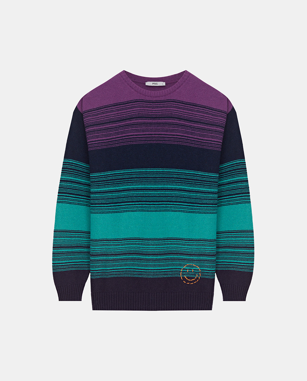 PURPLE STRIPED MEN JUMPER