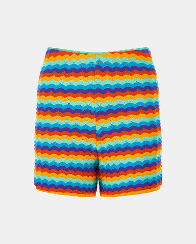 WAVY KNITTED SHORTS