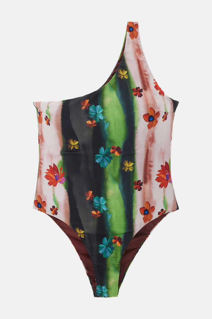 Black Floral Swimsuit