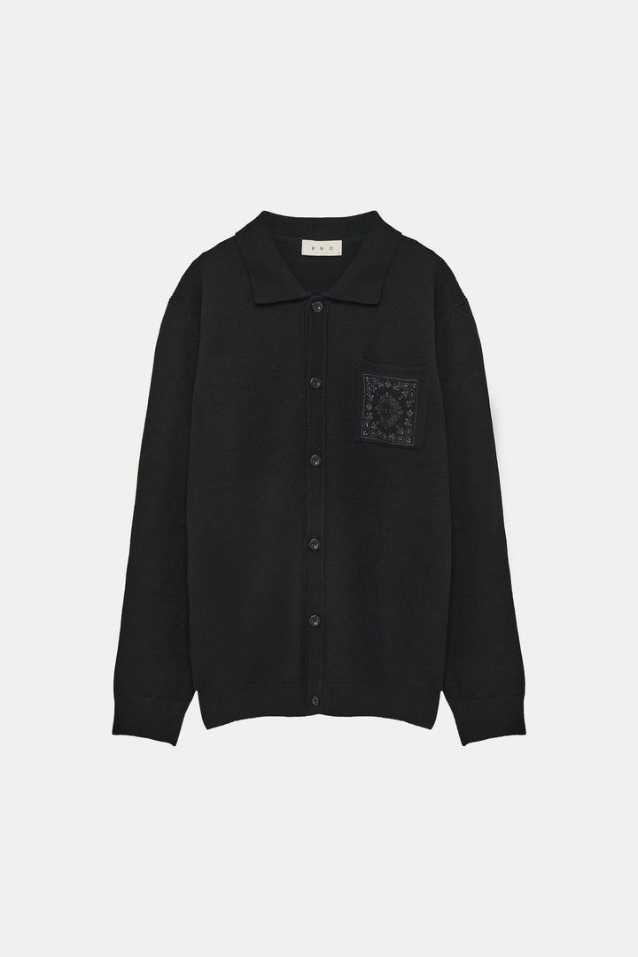 Paisley Cardigan Black