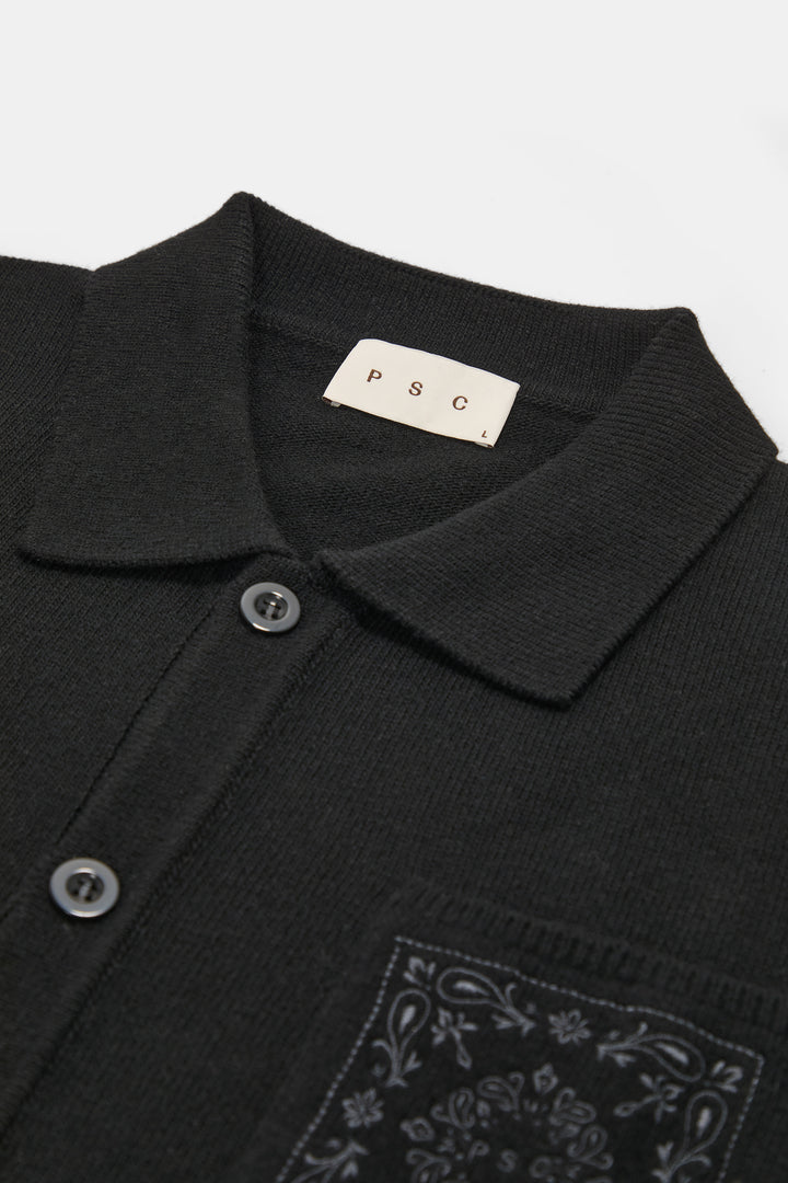 Paisley Cardigan Black