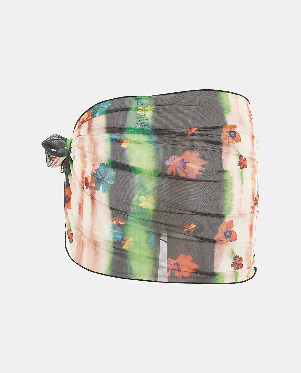 Black Floral Cover Up
