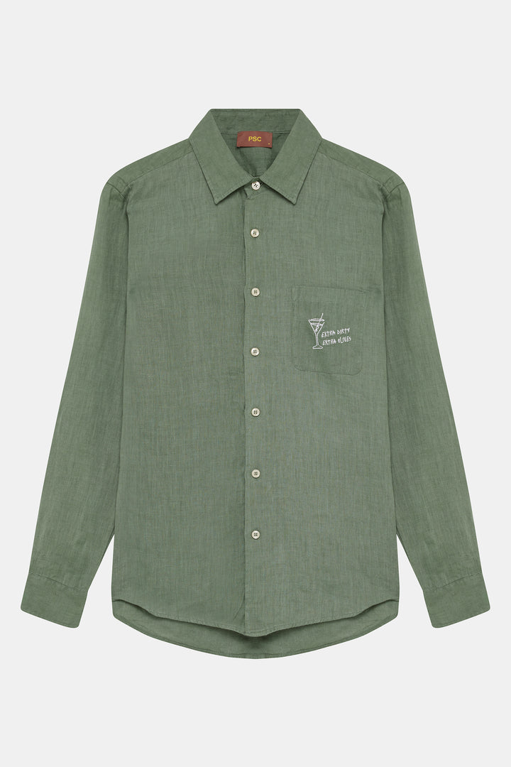 Sage Linen Shirt