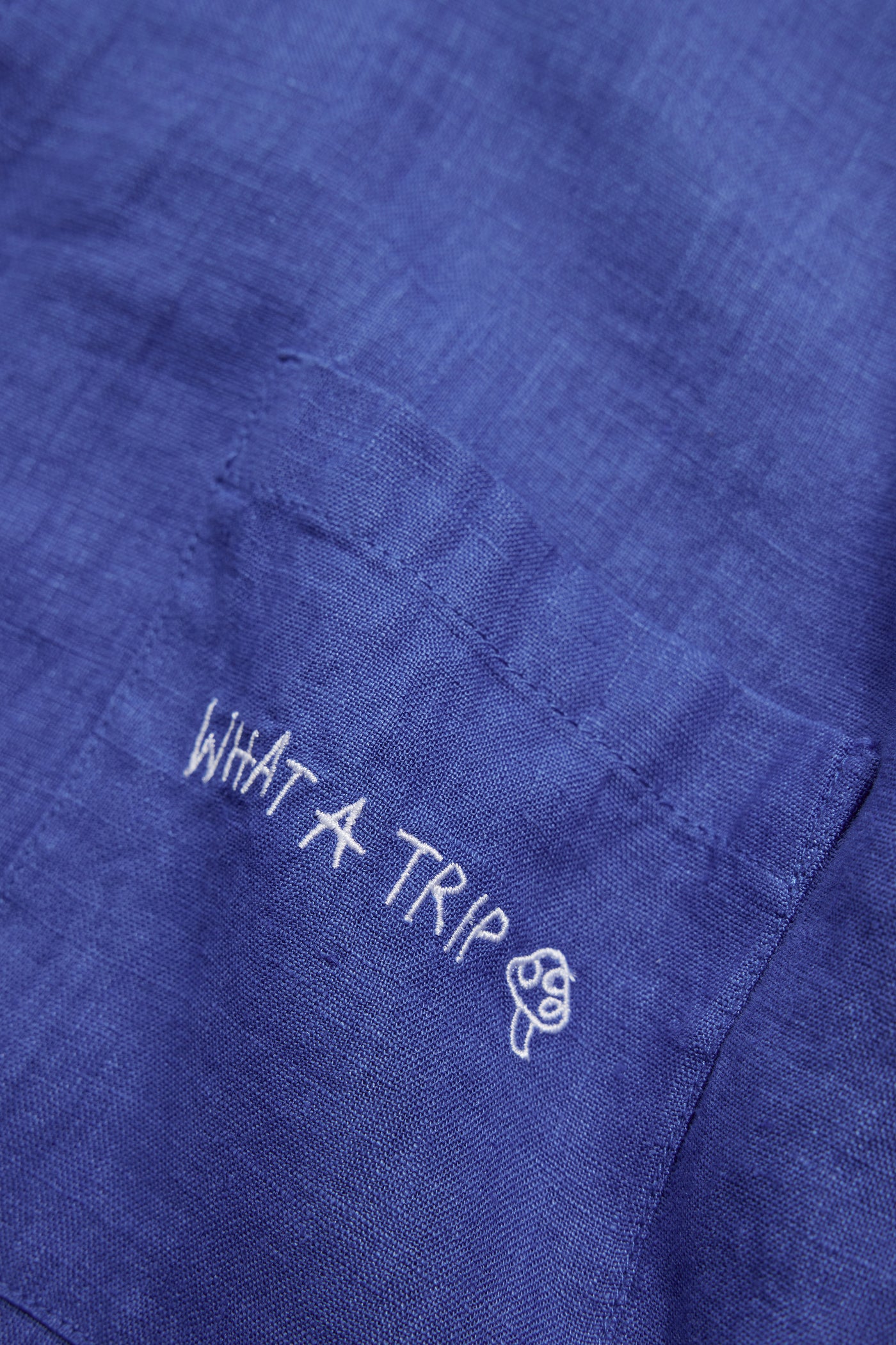 Blue Linen Men Shirt