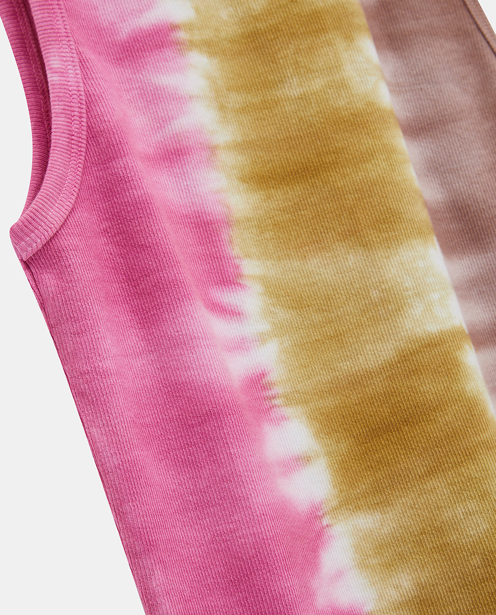 TIE DYE BLOCK TANK TOP