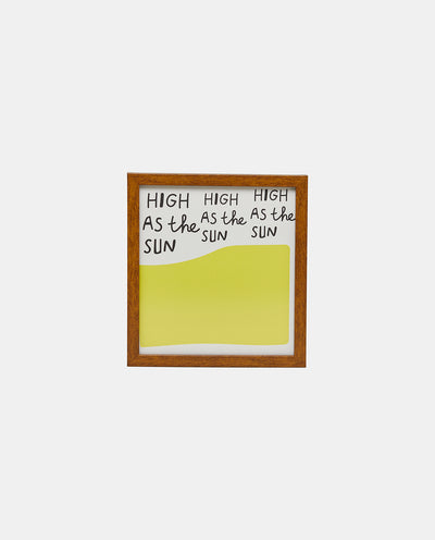HIGH AS THE SUN 21,5 X 23,5 CM