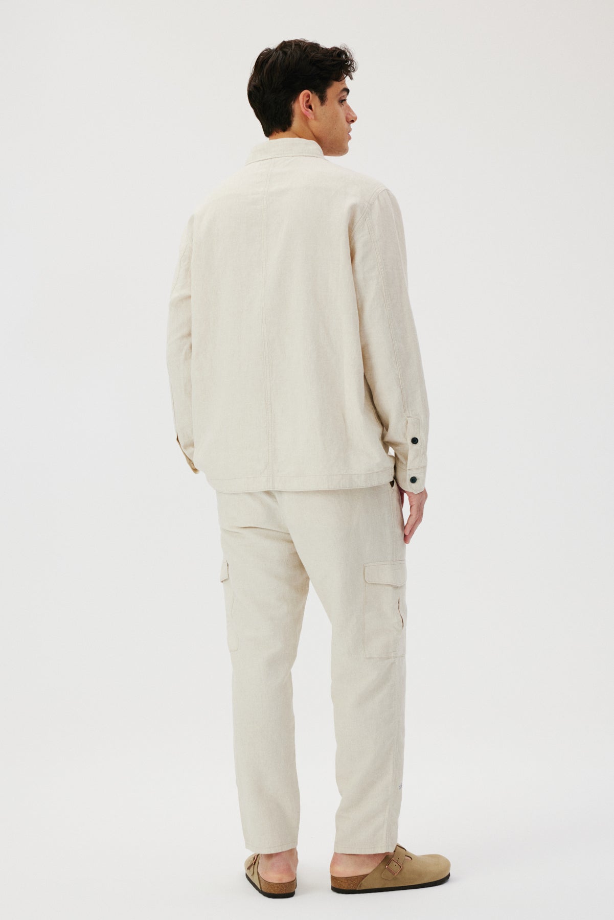 LINEN BLEND TROUSERS