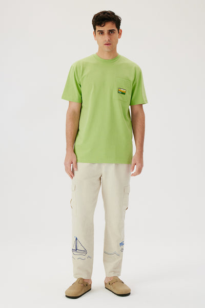 GREEN POCKET MEN T-SHIRT