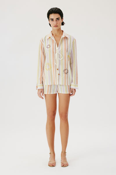 Organic Stripe Shorts
