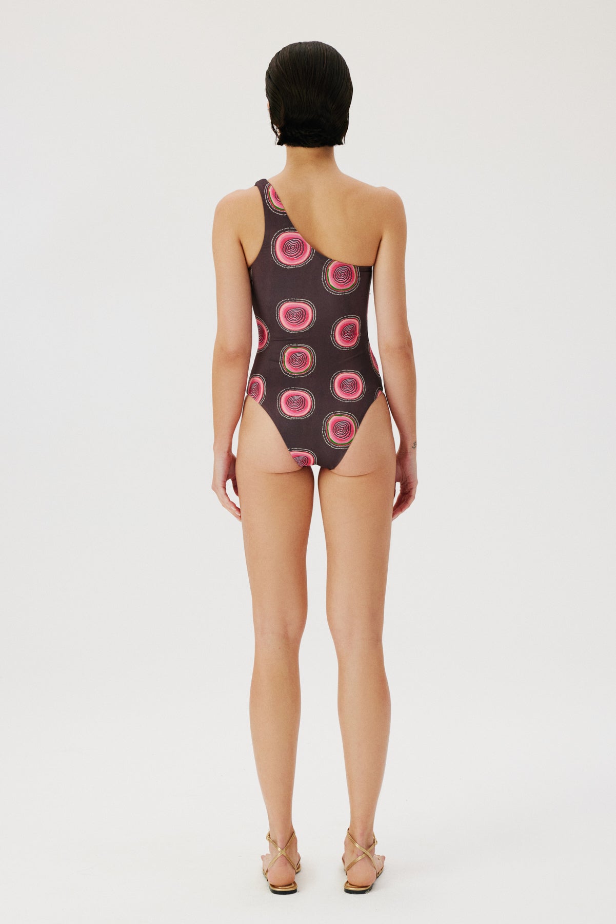 PINK SWIRL SWIMSUIT