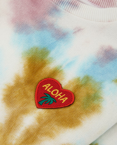 ALOHA TIE DYE KIDS SWEATSHIRT