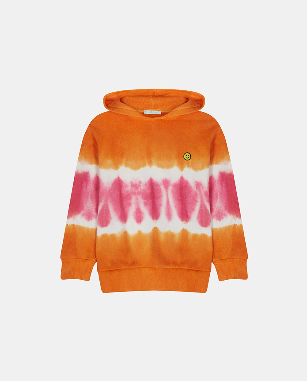 SMILEY TIE DYE KIDS HOODIE