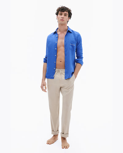 Blue Linen Shirt