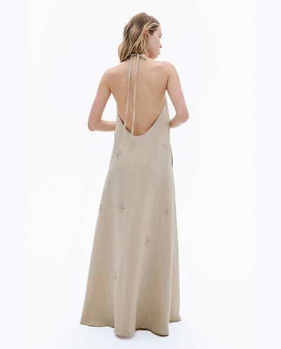 Stone Linen Dress