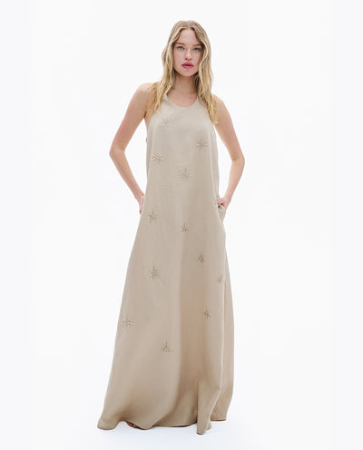 Stone Linen Dress
