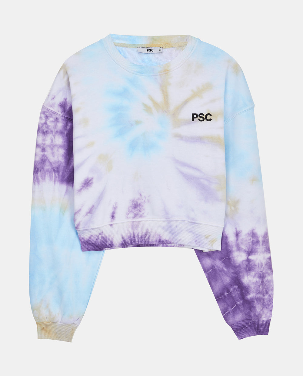TIE DYE CROPPED SWEATSHIRT